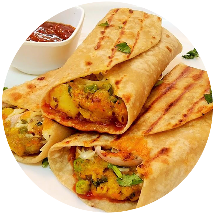 Aloo Tikki Wrap