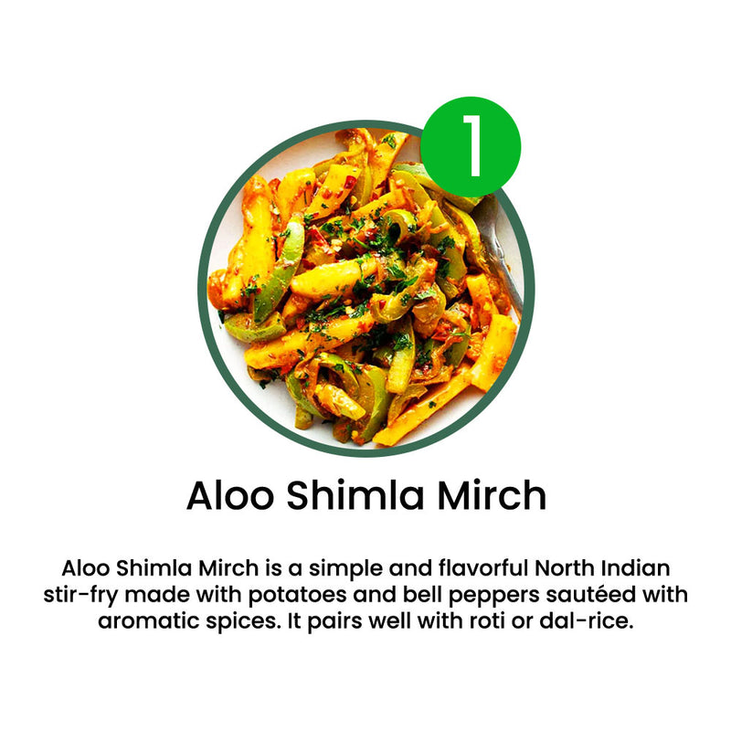 VEG MENU - 12 MEALS PLAN (Free Delivery with Code FREESHIPPING)