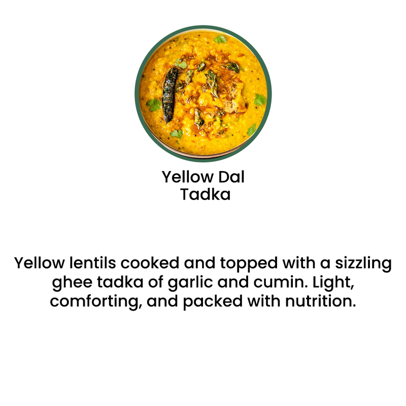 VEG MENU - 6 MEALS PLAN