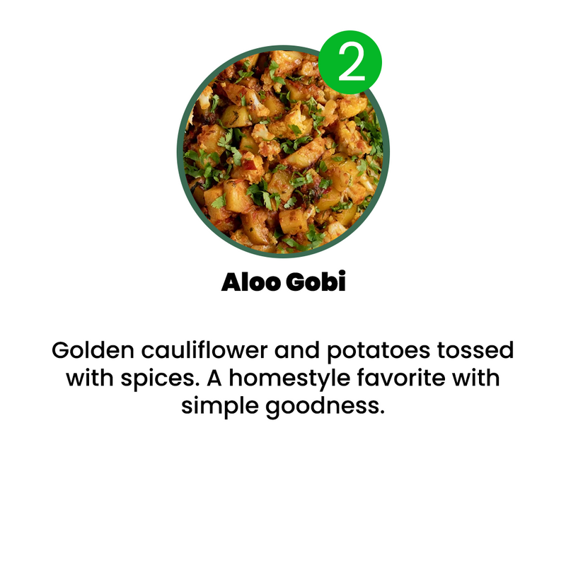 VEG MENU - 6 MEALS PLAN