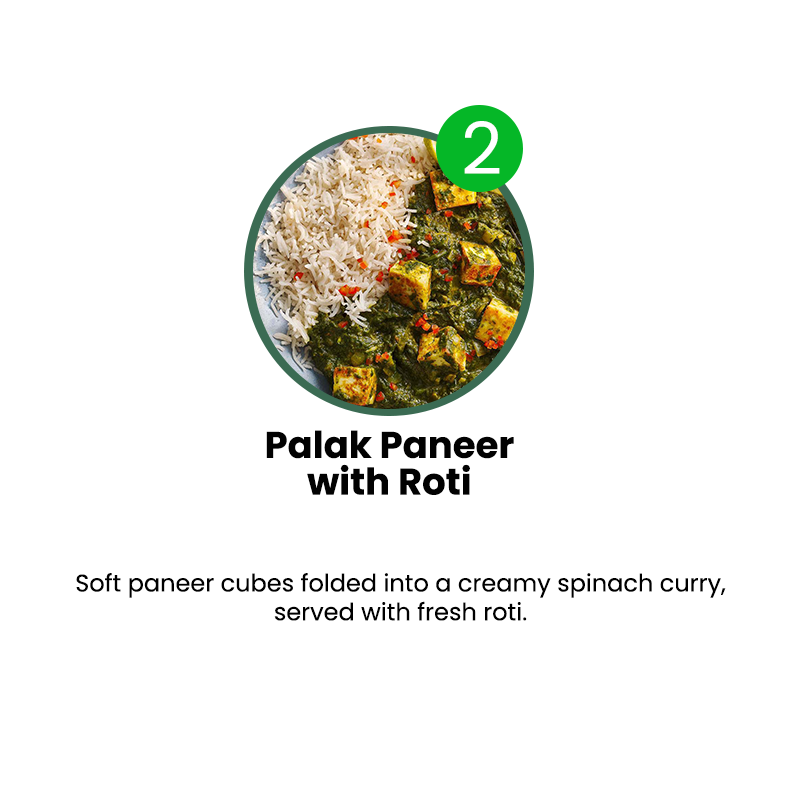 VEG MENU - 5 MEALS PLAN