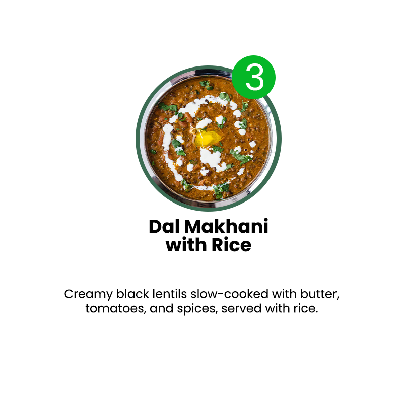 VEG MENU - 6 MEALS PLAN