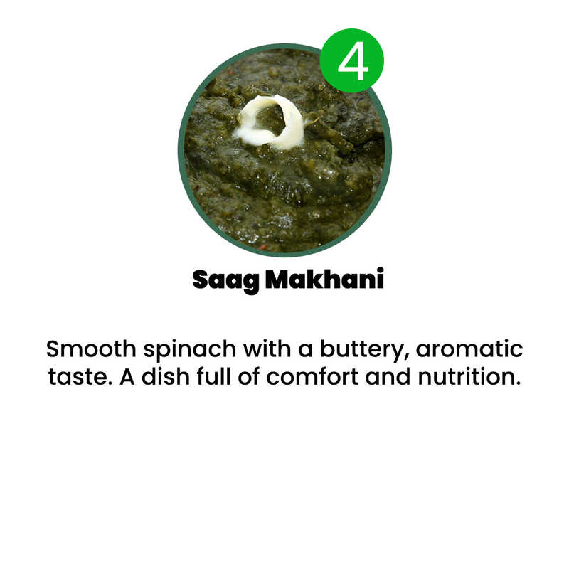 VEG MENU - 6 MEALS PLAN