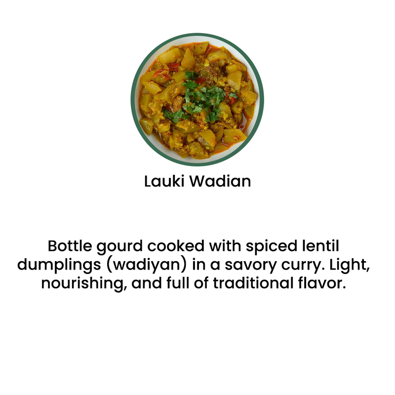 VEG MENU - 6 MEALS PLAN