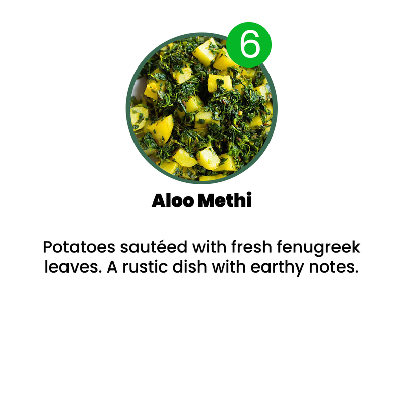 VEG MENU - 6 MEALS PLAN