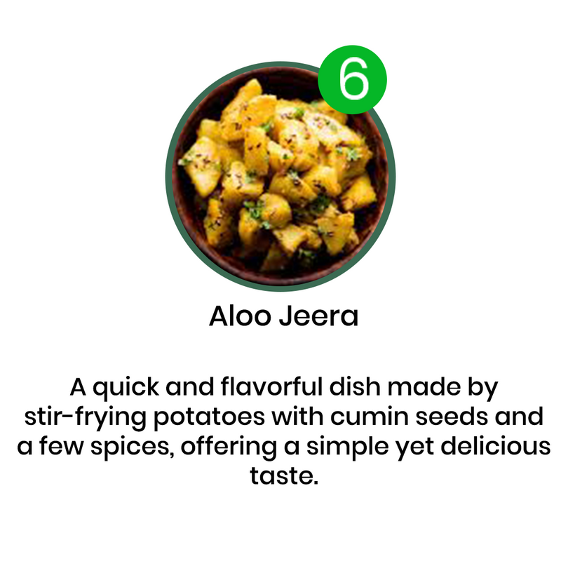 VEG MENU - 6 MEALS PLAN