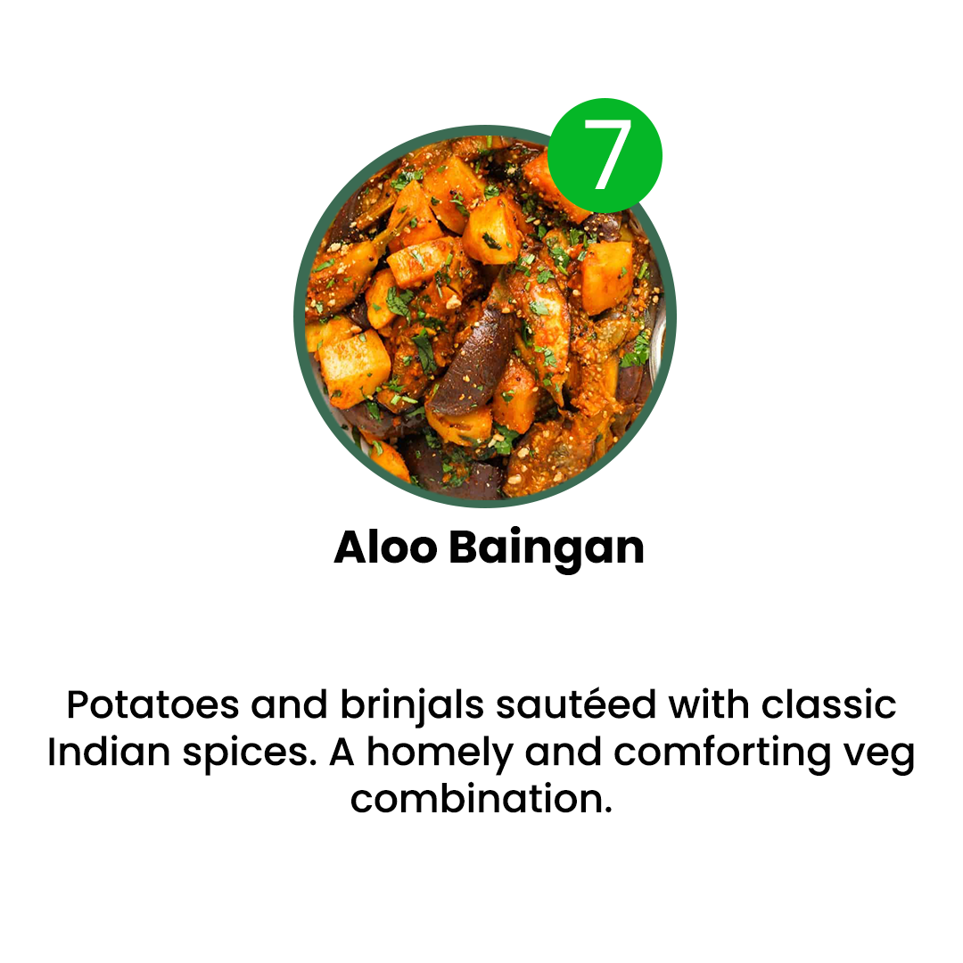 VEG MENU - 7 MEALS PLAN