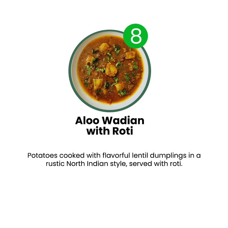 VEG MENU - 5 MEALS PLAN