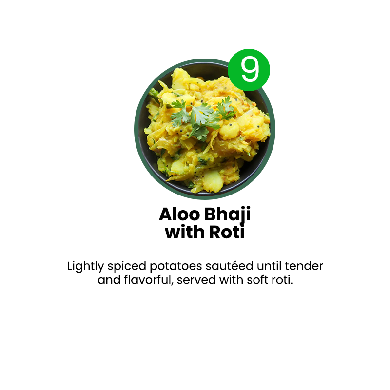 VEG MENU - 6 MEALS PLAN