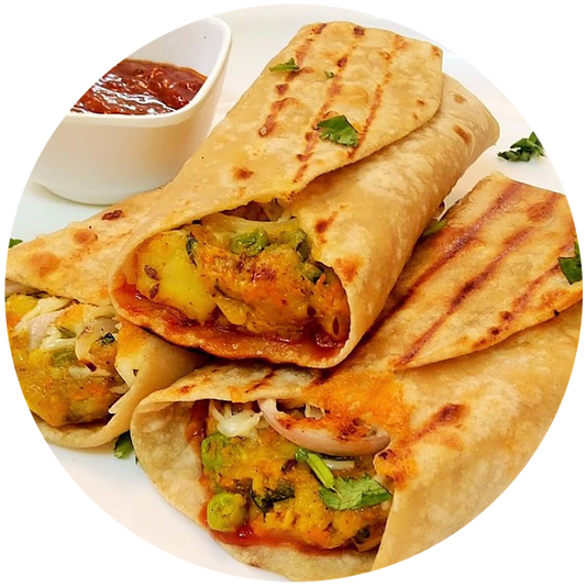 Aloo Tikki Wrap