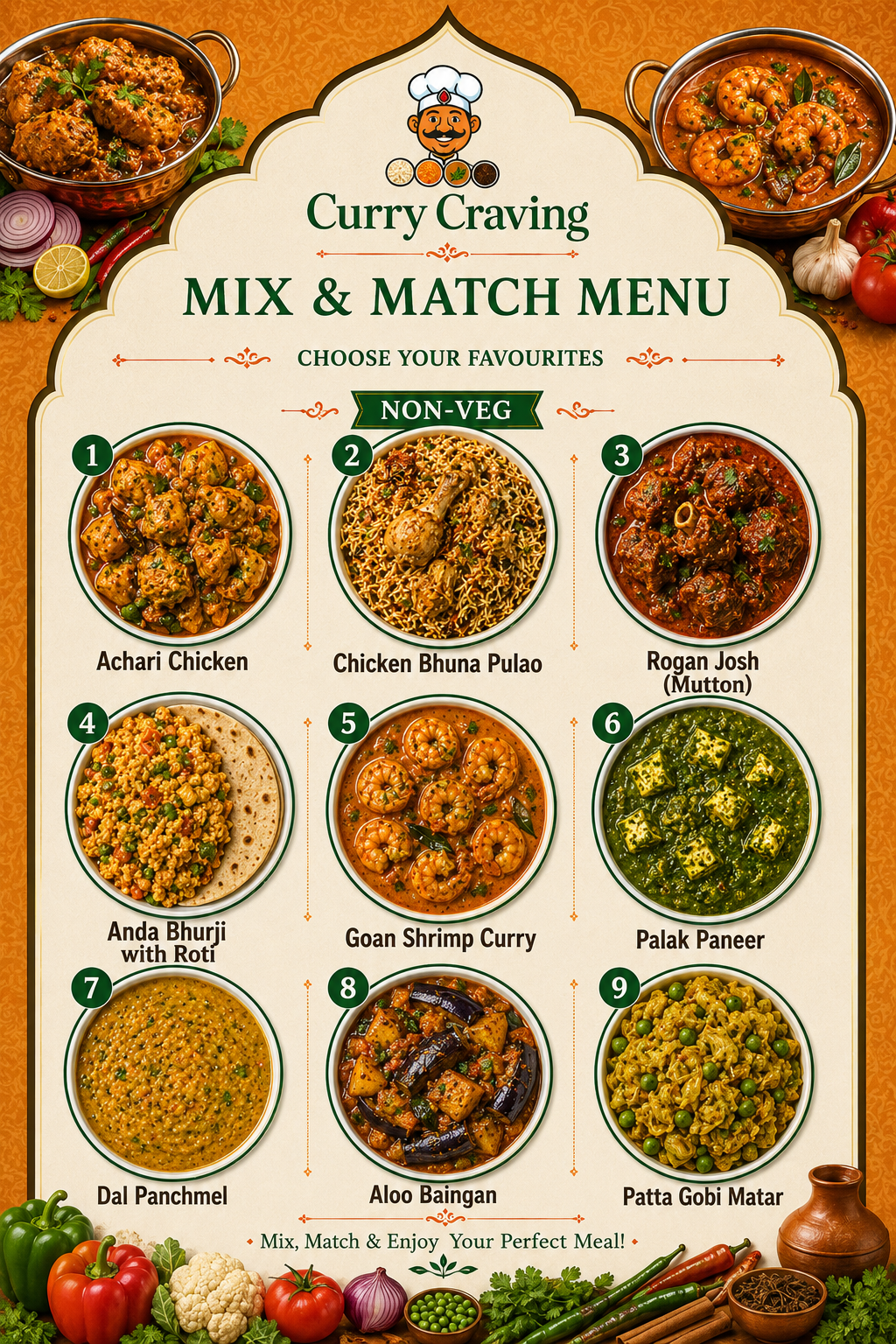 Mix & Match - 5 Meal Plan