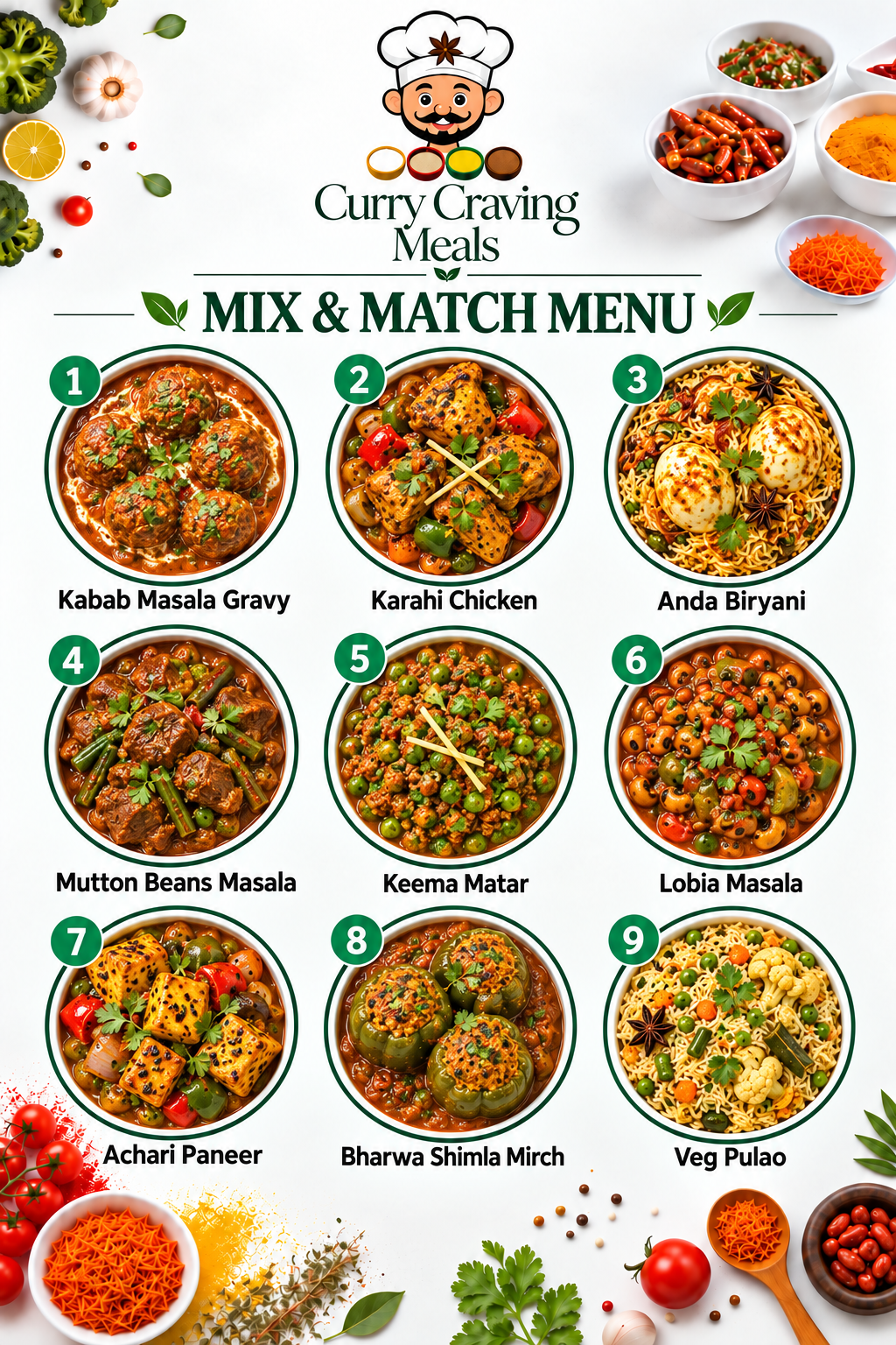 Mix & Match - 5 Meal Plan
